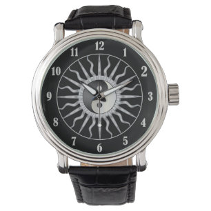 Montre Starburst noir Yin Yang