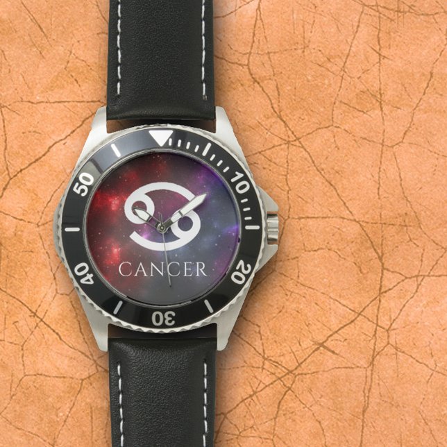 Montre Starfield Cancer Crabe Western Zodiac (Créateur téléchargé)