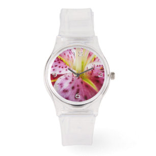 Montre Stargazer Lily brillant Magenta Floral