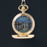 Montre Starry Night on the Rhone Pocket Watch – Van Gogh<br><div class="desc">Carry a piece of timeless art wherever you go. This pocket watch is inspired by Vincent van Gogh’s masterpiece “Starry Night on the Rhone”, capturing the calm night sky and glowing reflections over the river. Designed for art lovers and collectors, this elegant timepiece blends classic style with artistic beauty. A...</div>