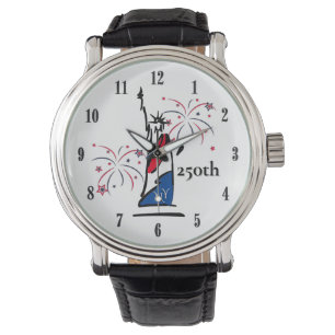 Montre Statue de la Liberté avec feux d'artifice 250e Ind