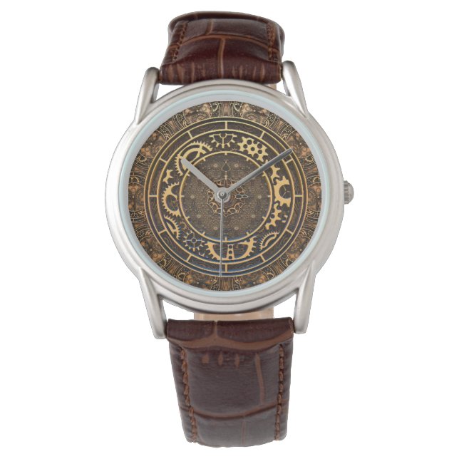 Montre Steampunk Bronze Gears Filigree (devant)