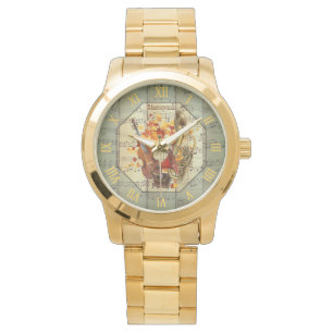 Montre Steampunk~Cello~Edison Phonograph~Bass Saxhorn ~ P