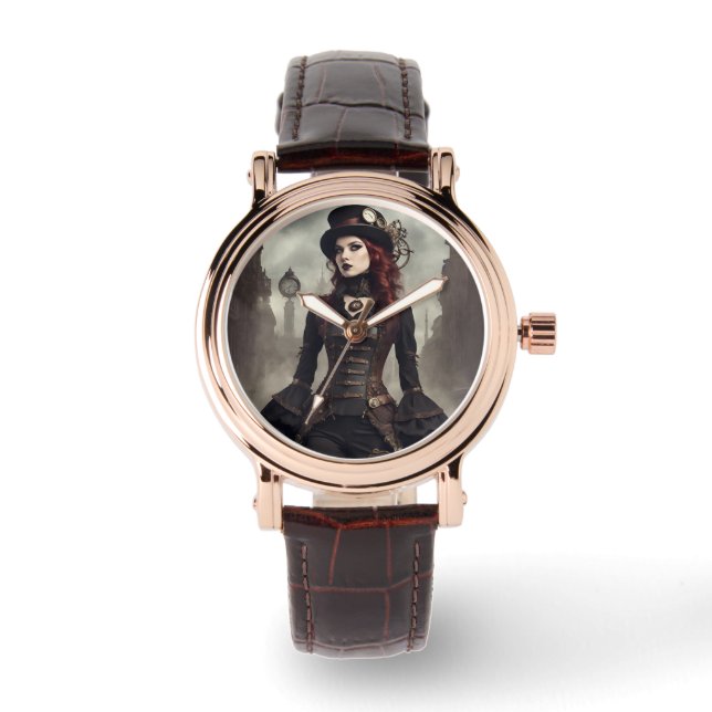 Montre Steampunk gothique (Recto)