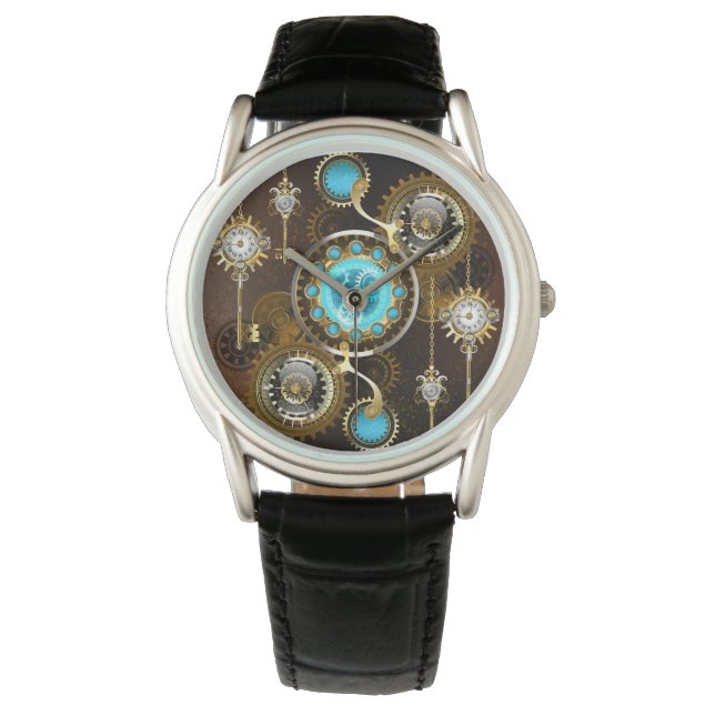 Montre Steampunk Rusty Background (devant)