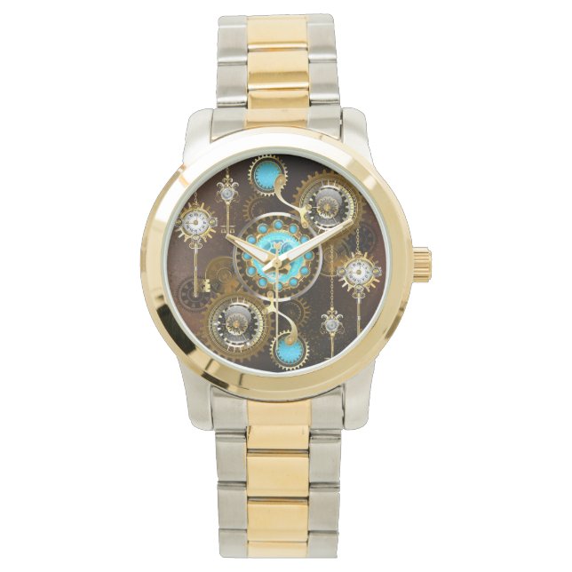 Montre Steampunk Rusty Background (devant)