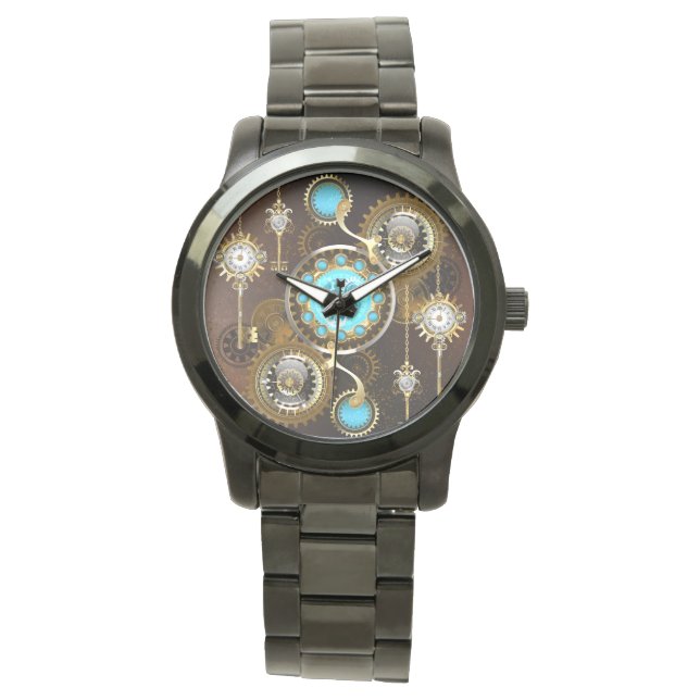 Montre Steampunk Rusty Background (devant)