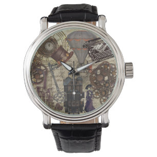 Montre Steampunk Vintage mécanique industrielle