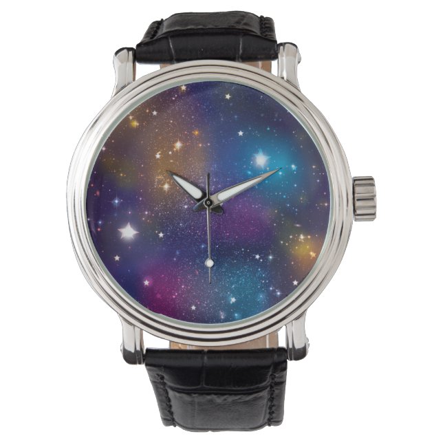 Montre Stellar Galaxy Print Watch (devant)