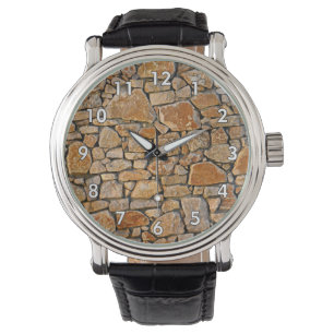 Montre Stone Wall w/White Bordered Numbers