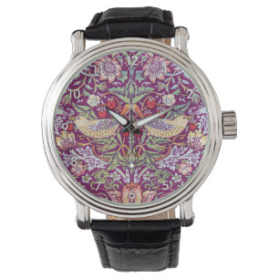 Montre Strawberry Thief Red, William Morris