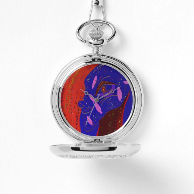 Montre Strikingly Beautiful Creature Pocket Watch (Recto)