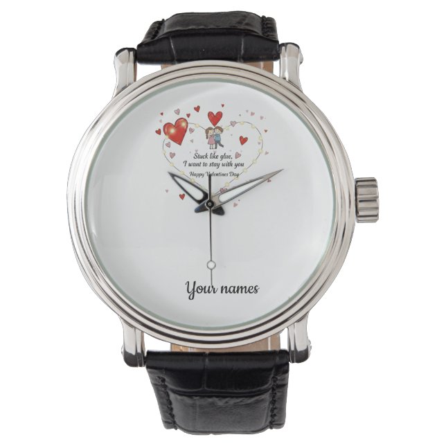 Montre Stuck like glue romantic couple valentine (devant)