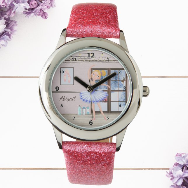 Montre Studio de danse Ballerina personnalisé Ballet d'hi (Créateur téléchargé)