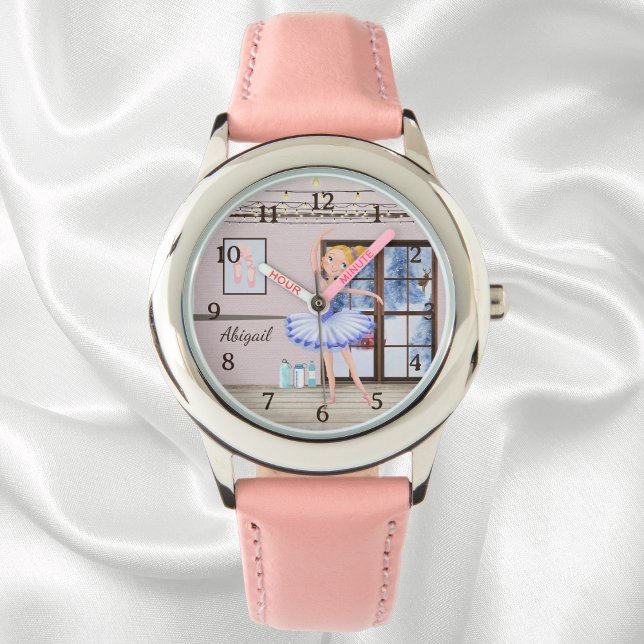 Montre Studio de danse Ballerina personnalisé Ballet d'hi (Créateur téléchargé)