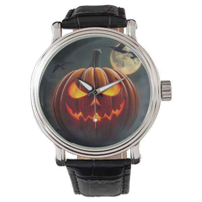 Montre Stunning Glowing Pumpkin Watch for Halloween (devant)