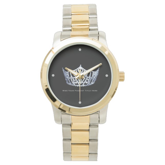 Montre Style Miss America Custom Titre Deux Tons Watch (devant)