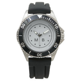 Montre Style Monogramme masculin