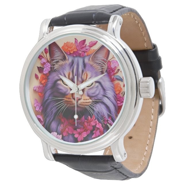 Montre Stylish cat watch for cat's lovers (Incliné)