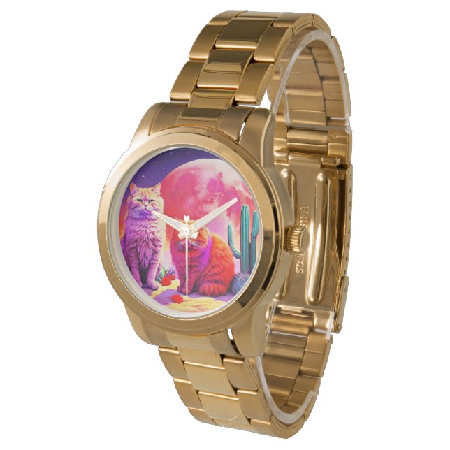 Montre Stylish cat watch for cat's lovers (Incliné)