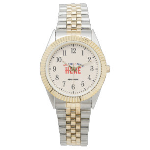 MONTRE STYLISH MODERNE CUTE ARGENT GOLDEN MARQUÉ NATUREL