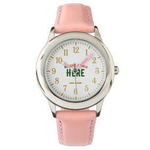 MONTRE STYLISH MODERNE PERSONNALISABLE ROSE VÉRIFIÉ MARQU