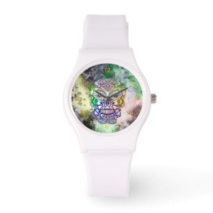 Montre Sugar Skull Grunge Skeletal