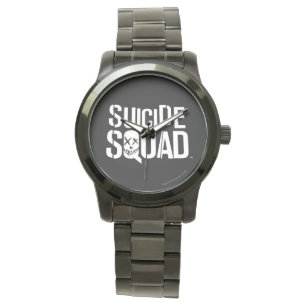 Montre Suicide Squad   White Logo