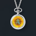 Montre Sunflower photographiy monogram and name<br><div class="desc">Moderne,  bright fun sunflower photo monogram and name design. Idéal pour le birthday,  Christmas,  graduation,  wedding ou any celebration.</div>