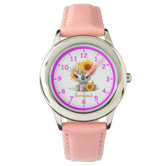 Montre Super Cute Unicorn avec Sunflower Enfants