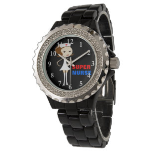 Montre Super infirmière Rhinestone Wrist Watch