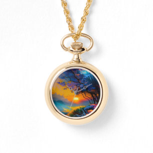 Montre Superbe lever de soleil sur l'étang