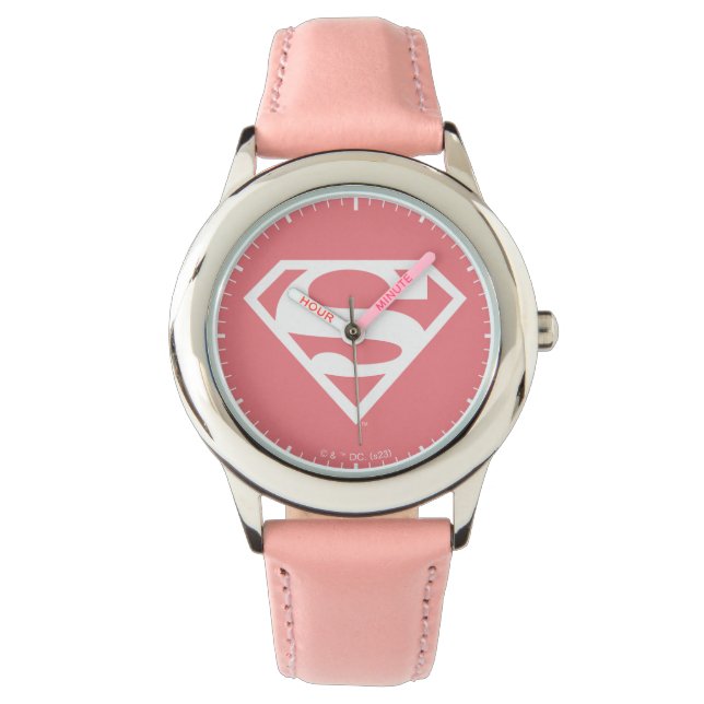 Montre Supergirl Solid S-Shield (devant)