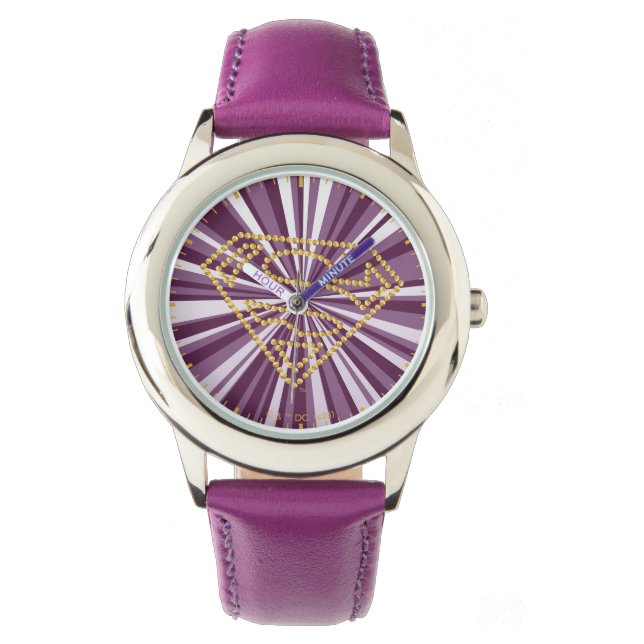 Montre Supergirl Studded S-Shield (devant)