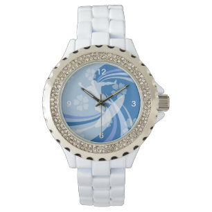 Montre Surf tropical bleu