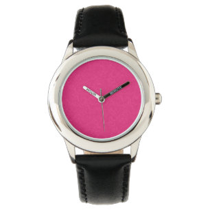Montre Surface rose texturée avec un motif subtil en spir