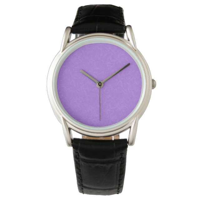 Montre Surface violette texturée avec motif tourbillonnan (devant)