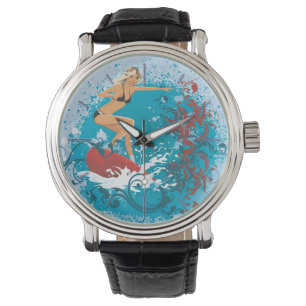 Montre Surfer Girl 1 Options de surveillance et de numéro