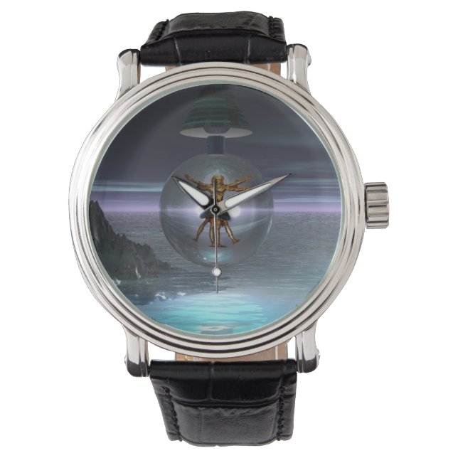 Montre Surreal Leonardo da Vinci Vitruve Man Watch (devant)