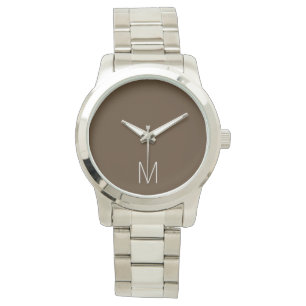 Montre Surveillance - Brown initial