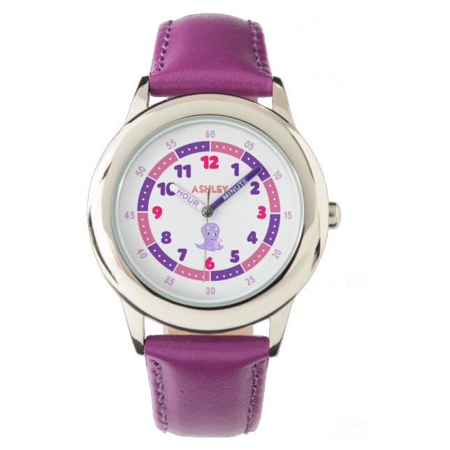Montre Surveillance d'apprentissage Dino Purple Personnal (devant)