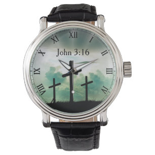 Montre Surveillance de la croix du baptême de confirmati