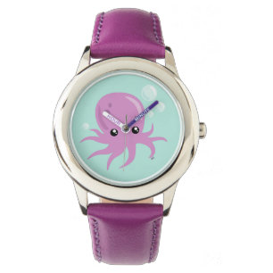 Montre Surveillance de la pieuvre mignonne