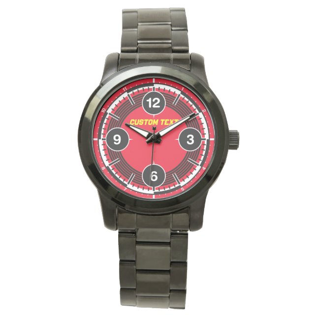 Montre Surveillance de l'action couleur personnalisée (devant)
