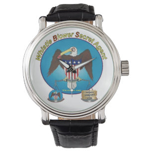 Montre Surveillance de l'agent secret du lanceur de siffl