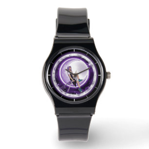 Montre Surveillance de l'enfant de la lune violette
