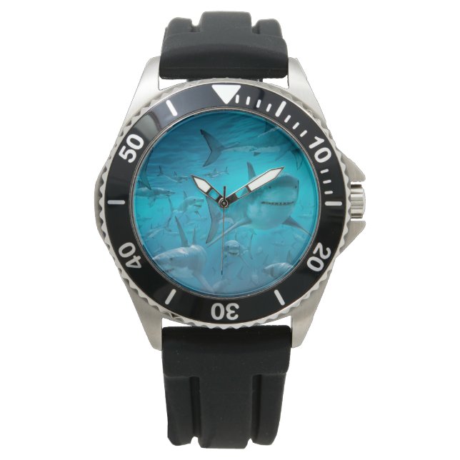 Montre surveillance des requins (devant)