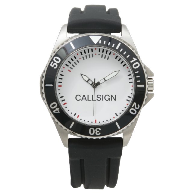Montre Surveillance du code Morse élégant (devant)