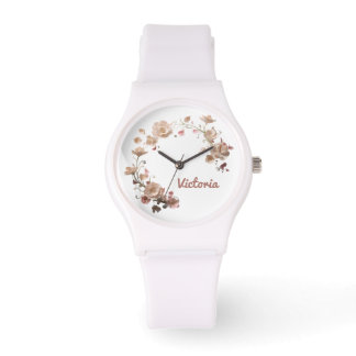 Montre Surveillance florale personnalisée
