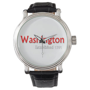 Montre Surveillance Vintage de la sangle en cuir noir des